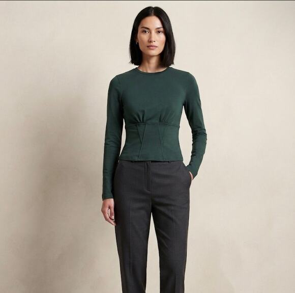 Walter Baker Tops - New Walter baker Casey long sleeve top hunter green sz XS $128
